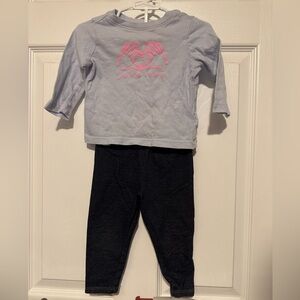 Old Navy Pink and Blue Love You Outfit